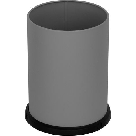 Pattumiera Gettacarte Ø25xh34 cm da Interno In Acciaio Verniciato Grigio (1/2)