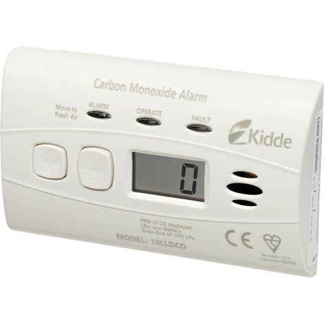 10LLDCO 10 Year Sealed Battery Digital Carbon Monoxide Alarm KID10LLDCO (1/2)
