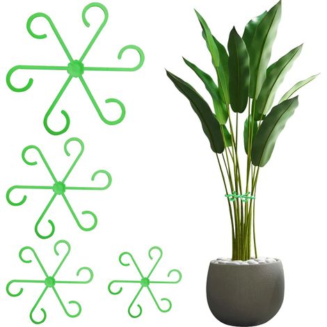 CCYKXA Plant Support Set - 8 Indoor Plant Supports - Monstera Climbing Supports and Plant Supports - Trellises for Indoor Plants, Perennials and Flowers (4, Green) (1/5)