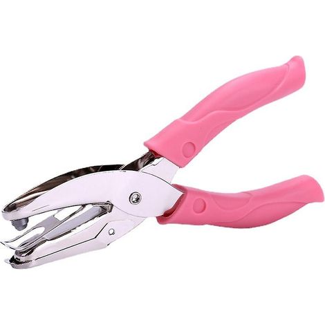 Pince perforatrice ronde de 1,5 mm avec poignée rose pour papier créatif - Petite perforatrice ronde (1/5)
