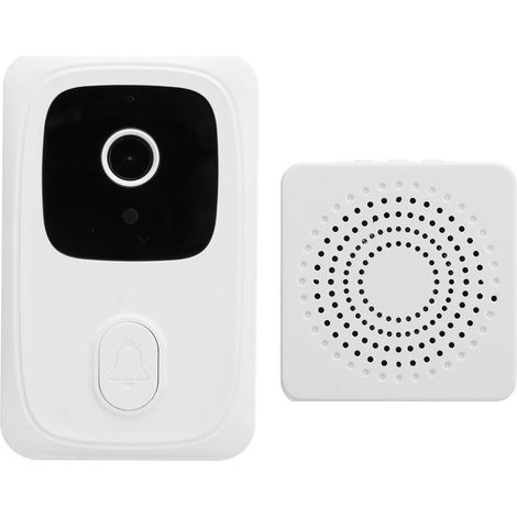 Sonnette vidéo intelligente à faible consommation, longue portée, vision nocturne HD, interphone bidirectionnel, caméra de sonnette sans fil (1/5)
