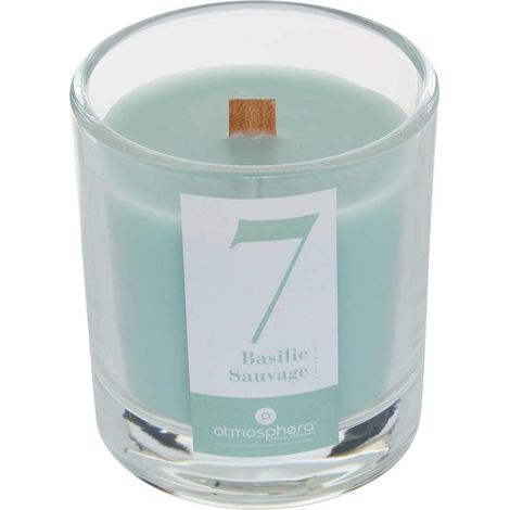 Bougie Parfumée en Verre "Numia" 180g Basilic Sauvage