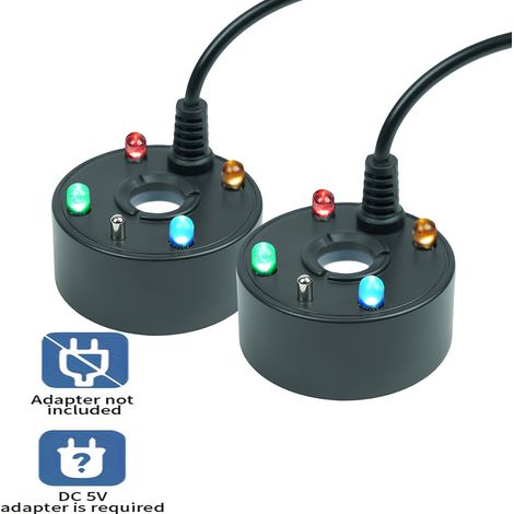 Brumisateurs pour aquarium (Lot de 2) — Brumisateurs pour aquascaping avec alimentation USB et éclairage LED (1/5)