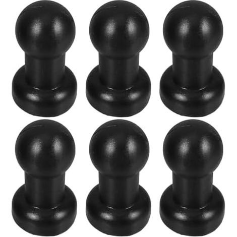 6 Embouts de Noirs Accessoires Sécurisés pour Pieds Trampoline en Plastique Sphériques Garçon et Filles, Usage Extérieur Pendant Jeux -