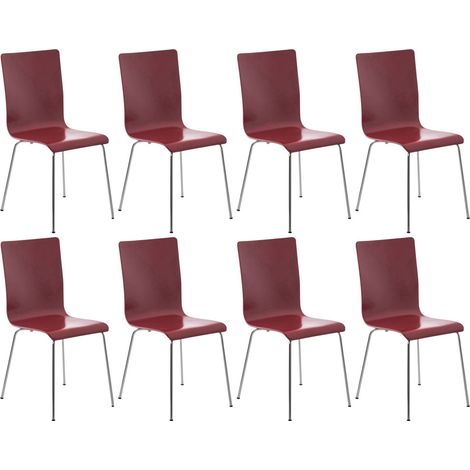 Set 8 Sedie Visitatore PEPE rosso