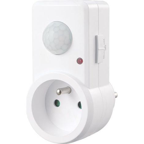 Arum Lighting – Détecteur de mouvement secteur sur prise électrique – Angle de détection 120° – Distance de détection 9m – IP20 pour intérieur