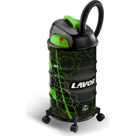 Aspiratutto solidi e liquidi professionale 1200 watt con fusto in acciaio e motore silenzioso Rudy 30S Lavor