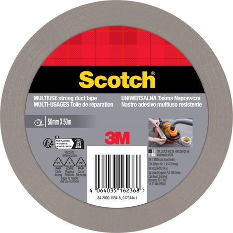 Scotch Silver Reparaturklebeband, stark, 50 mm x 50 m, 1 Stück (1/2)