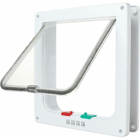 Gatera inteligente de 20 x 19 cm – Plástico ABS resistente a la intemperie – Solapa transparente con junta de estanqueidad para la lluvia (1/5)