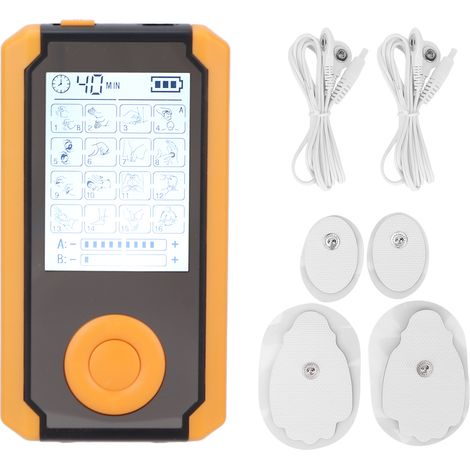 Appareil de massage TENS à 16 modes, double canal, numérique, pour la physiothérapie musculaire. Prise 110-240 V. (1/5)