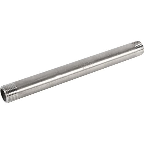 Stainless Steel BSP Male x Male Threaded Adaptor Pipe Fitting(1/2")