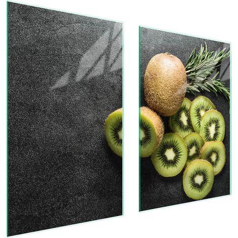 PIASTRA PROTETTIVA IN VETRO PER CUCINA 65x52 KIWI (1/5)