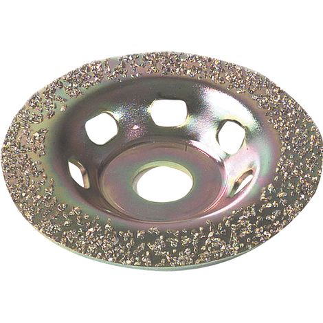 Tivoly • Disque Métal Grain CARBURE DE TUNGSTENE pour Meuleuse, Ø115mm, Grain 10 pour Très Gros Décapage