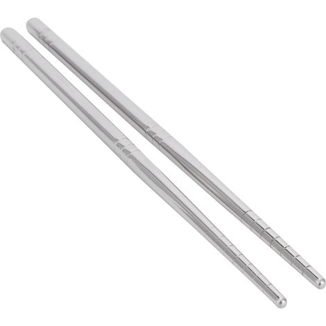 1 paire de baguettes en acier inoxydable 304, accessoire de cuisine, 17,5 cm (1/5)