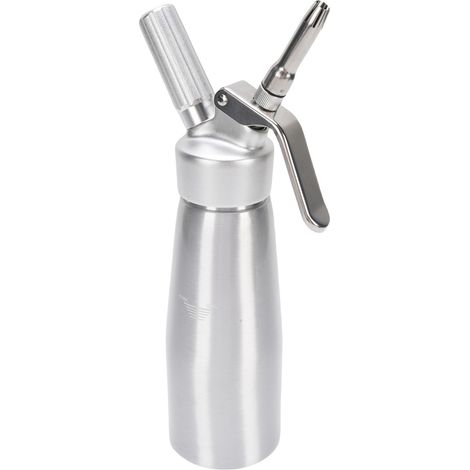 Siphon à chantilly professionnel 500 ml en aluminium avec 3 embouts (1/5)