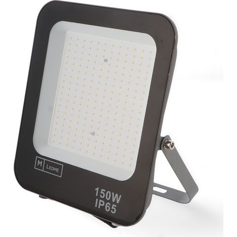 Faro proiettore Led Napoli 150W Nero da esterno IP65 Bianco neutro 4000K M LEDME