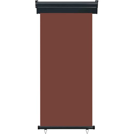Tenda da Sole Tendalino Laterale per Balcone 85x250 cm Marrone (1/5)