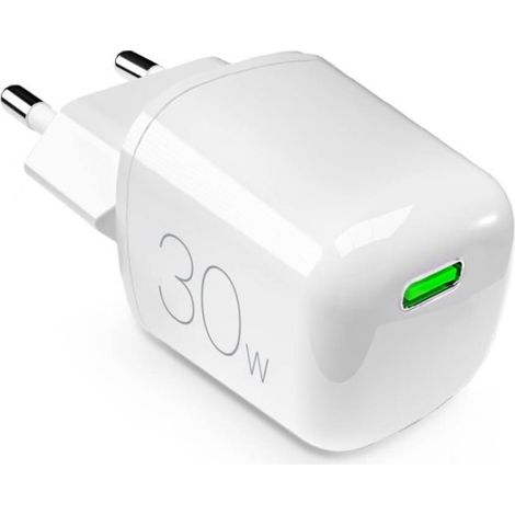 MiniPro 30W USB-C GaN-Wandladegerät – Weiß