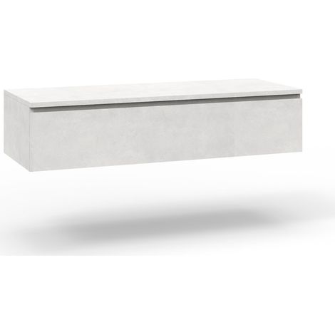 Base con top 1 cassetto YOKA bianco pietra (1/3)