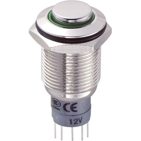 Interrupteur antivandalisme TRU COMPONENTS LAS2GQH-11ZE/G/12V/N/P 701872 250 V/AC 3 A 1 x On/On à accrochage 1 pc(s) (1/3)