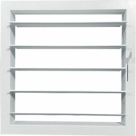 Grille D Aeration A Lamelles Mobiles - Acier Inoxydable 304 - Pour Seche-Linge Et Ventilation Externe - Ouverture 250 X 250 Mm - 1 Piece