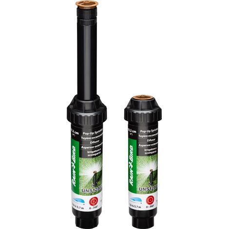 Rain Bird – Arroseur asperseur réglable 0° à 360° – Portée 2,70 à 3,70m – Entrée 15x21 – Élévation 10cm pour arrosage précis