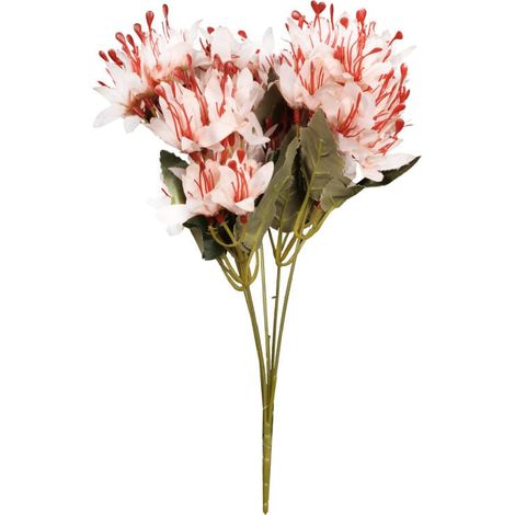 Bouquet di 5 rami con fiori di azalea bianca (1/2)