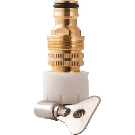 Adaptateur de robinet pour tuyau d'arrosage 3 en 1, universel pour jardin et lavage de voiture (1/5)