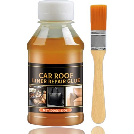 100g Car Roof Glue with Brush,Colle Toit Voiture,Repair Glue For Car Roof, Colle Ciel De Toit, Colle Ciel De Toit Voiture,Colle Pour Ciel De Toit,Facile à Utiliser (1/5)
