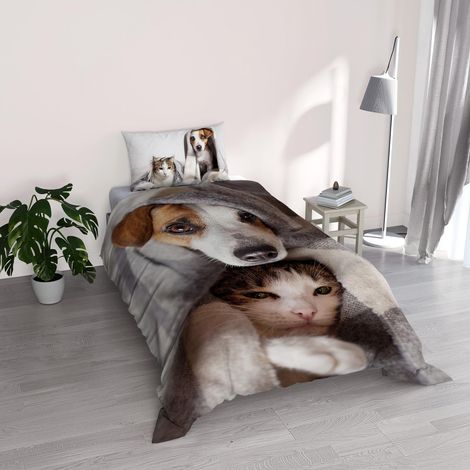Parure Housse de Couette en Microfibre avec Impression numérique Goodnight, Peggy, Simple (1/5)