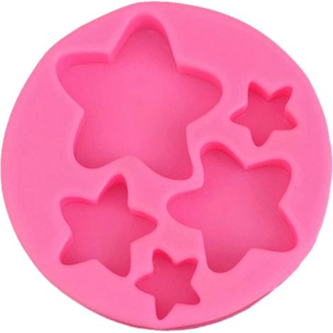 DIY-Silikonform in Herz-, Mond- und Sternform für Kerzen-, Kuchen- und Seifendekorationen (1/5)