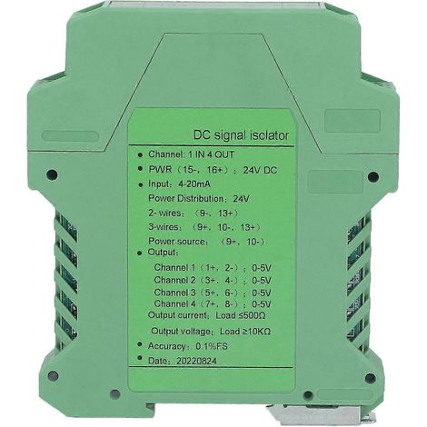 Gleichstromsignalisolator 1 Eingang 4 Ausgang SPS-Transmitter-Aufbereiter für Leiterplatte 0-5V