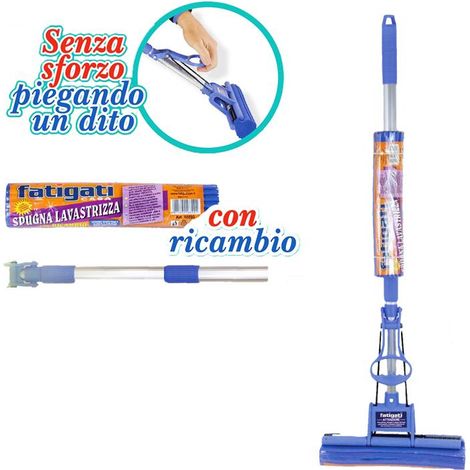 SPUGNA LAVASTRIZZA SENZA SFORZO CON RICAMBIO (1/2)