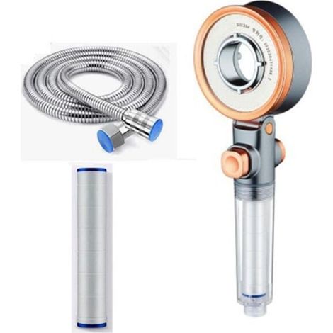 Pommeau de Douche Economie D'eau, Anti Calcaire Douchette avec Filtre, Haute Pression Pomme avec 3 Modes de Jet, SPA Pomme de Douche (1/5)