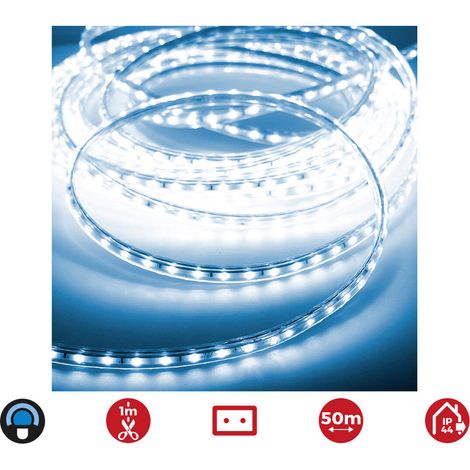 Striscia de led 50m. 60 led/m 4,2w/m blu ip44 edm 220-240v (uso interno-esterno) (1/3)