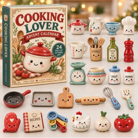 New Christmas Advent Calendar 2026 - Cooking Enthusiast Advent Calendar - A - 3D