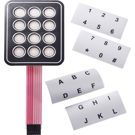 Clavier à membrane APEM AC3535 autocollant, avec bande de repérage matrice 4 x 4 1 pc(s)