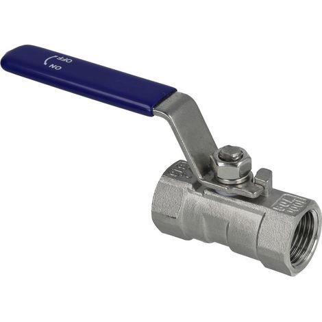 Robinet à bille 1/2 FF/FF 1 élément inox réduit