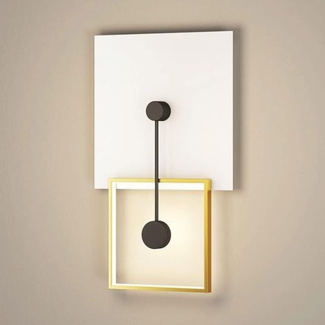 De Chevet Géométrique Murale Moderne 9W Luminaire À LED, Corps De Lampe en Fer Forgé Peint Murale Simple Couloir Couloir Décoration De Salon (1/5)