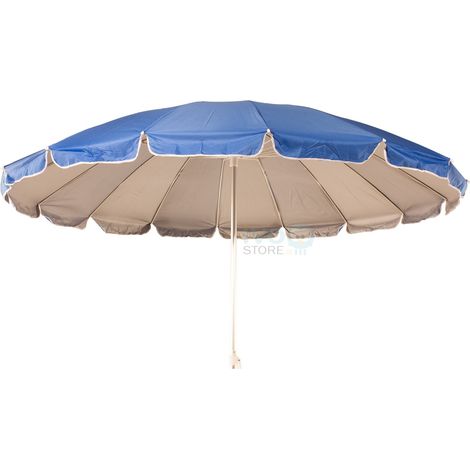 Ombrellone da Spiaggia Grande 240 cm Alluminio Antivento 43952BL