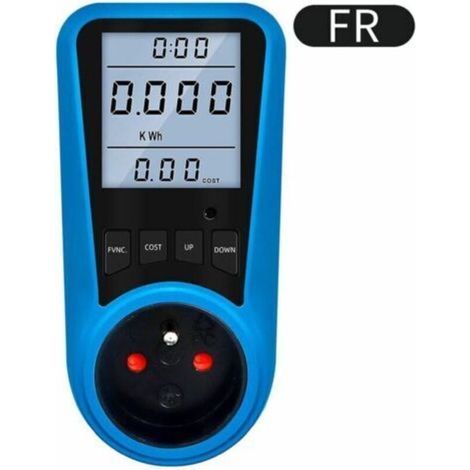 ALLIANDISCompteur de courant numérique - Prise UE - Voltmètre CA - Testeur d'énergie - Prise réglementaire US UK AU FR BR IT (1/4)
