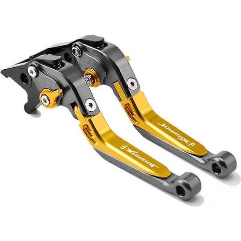 Convient pour SYM Sanyang JOYMAX F300 Nine Brothers-in-law Klaxon de frein modifié Biellette de direction Poignée pliable réglable (avec fonction de stationnement Or titane) (1/5)