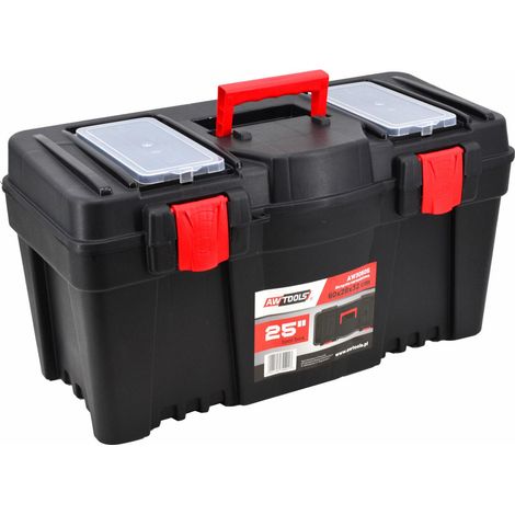 Caja de herramientas grande de PVC 25″ 600 mm con organizador