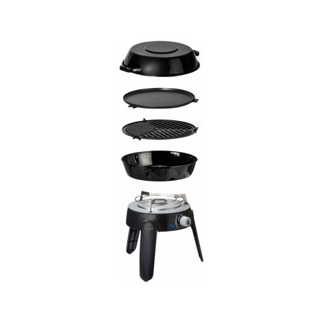 CADAC Barbecue à Gaz Portable Safari Chef 30 LP Revêtement Céramique Camping (1/5)