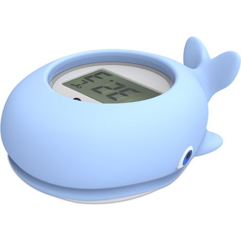 Termómetro de agua con pantalla LED para niños, termómetro de ballena, juguete flotante, termómetro para piscina (1/5)