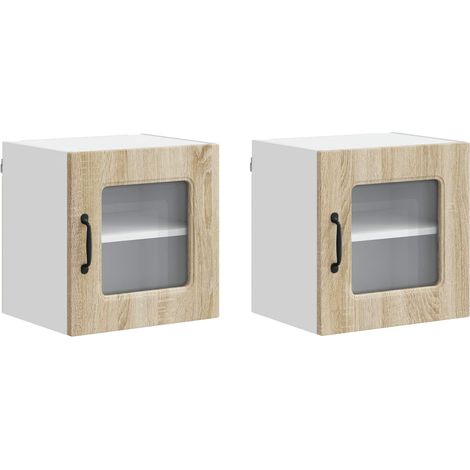 Maison Exclusive - Panel de lavaplatos Kalmar 2 pcs Roble Sonoma