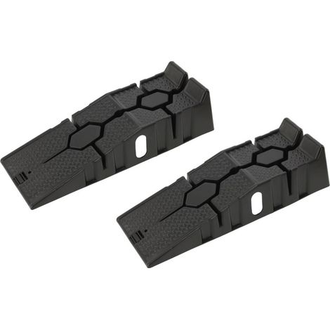 Lot de 2 rampes de levage voiture 3 tonnes pour vidange et entretien (1/4)