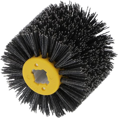 Kit de 6 brosses de polissage abrasives pour décapage et finition du bois, roue à lamelles pour meubles et parquets, ponçage et brillantage (1/5)