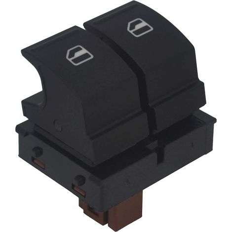 Lntyq Bouton de Lève-vitre électrique, Interrupteur de Fenetre Vitre pour Skoda Octavia Fabia 2 Roomster 1Z0959858 (1/5)