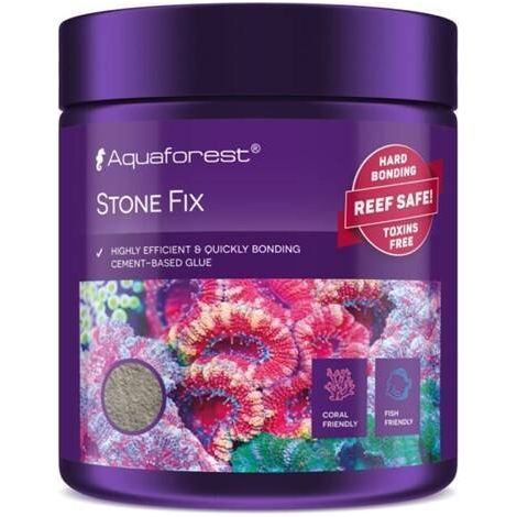 Adhesivo Aquaforest Stone Fix 250g para pegar rocas.